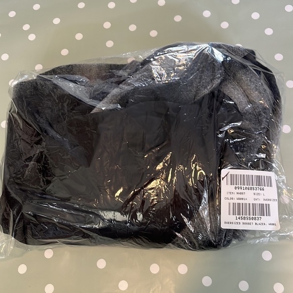 Madewell Oversized Dorset Blazer Boiled Wool NH857 Buffalo Check black - Picture 9 of 11